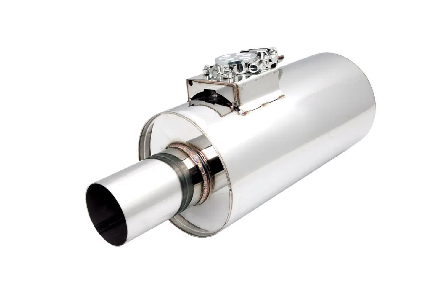XFORCE Exhaust VMK17-350 - Varex Stainless Steel Round Exhaust Muffler